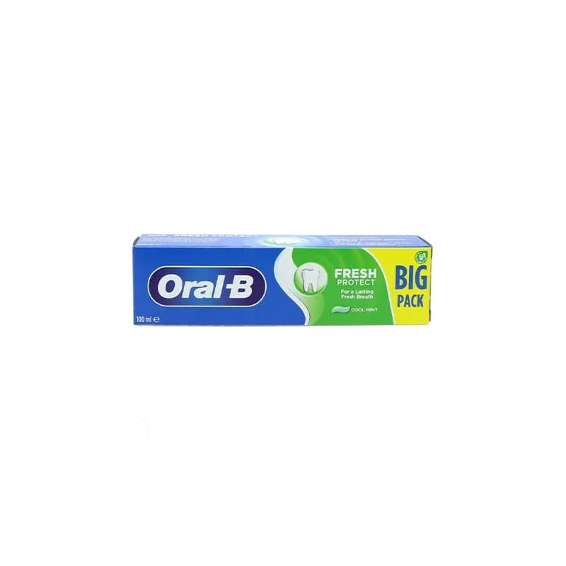 خمیر دندان سفیدکننده و ضد پوسیدگی اورال بی مدل Fresh protect حجم 100 میلی لیتر