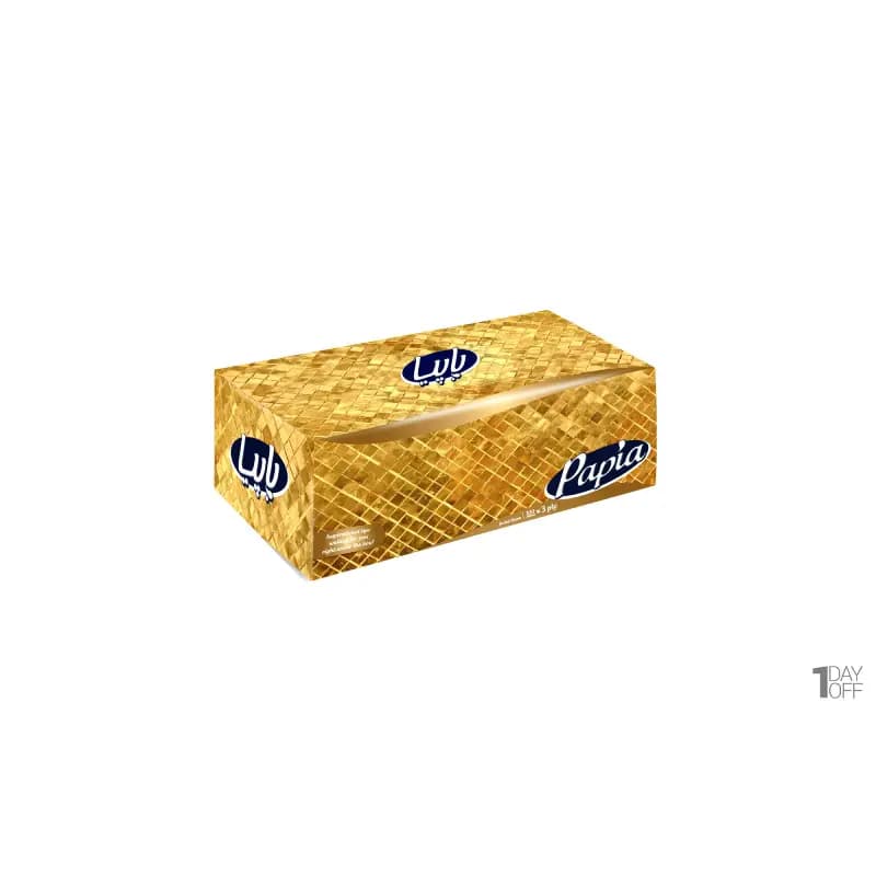 دستمال کاغذی 100 برگ سه لایه پاپیا — تصویر ۳