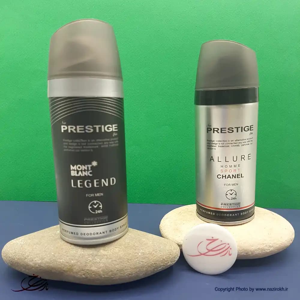 اسپری بدن پرستیژ رایحه لجند مشکی MONT BLANC مردانه حجم 150 میلی لیتری — تصویر ۴