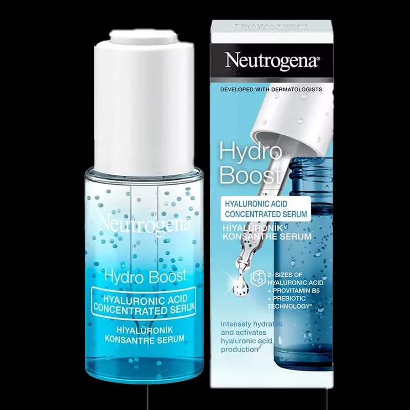 سرم آبرسان عمیق نوتروژینا سری Hydro Boost مدل Hyaluronic Acid Concentrated Serum