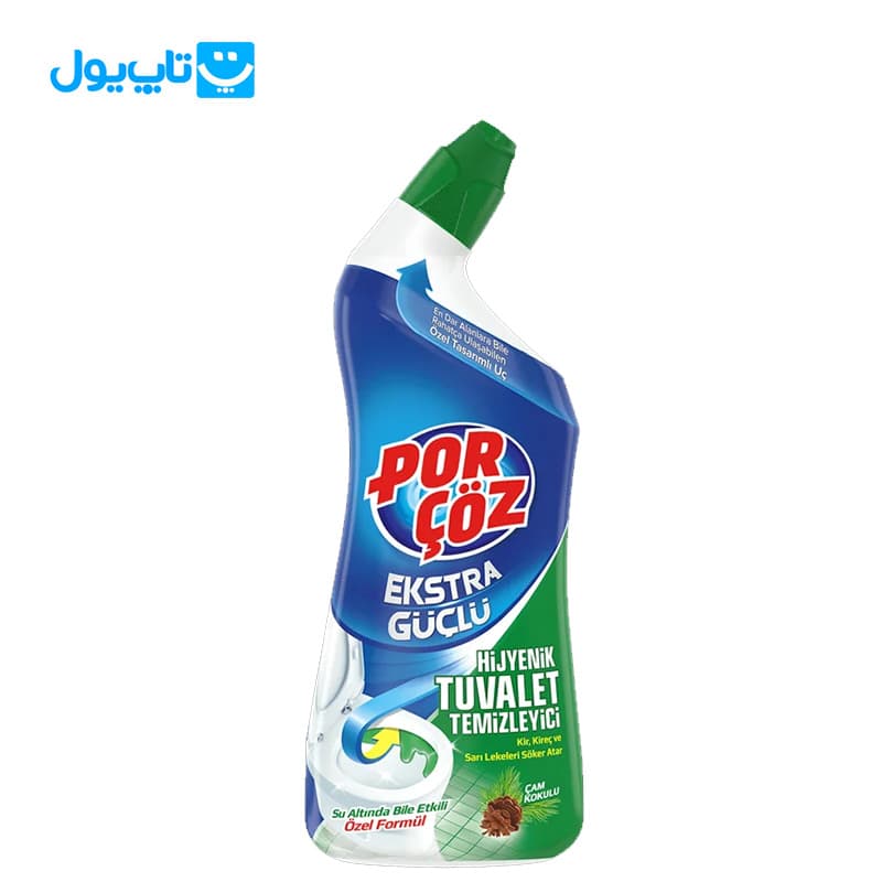 جرمگیر سرویس بهداشتی پورچوز porcoz مدل Ekstra Guclu رایحه کاج حجم 750 میلیلیتر