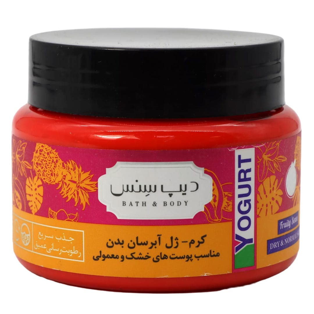ژل کرم آبرسان بدن تروپیکال مناسب پوست های خشک و معمولی 250 میل سی گل – دیپ سنس — تصویر ۵