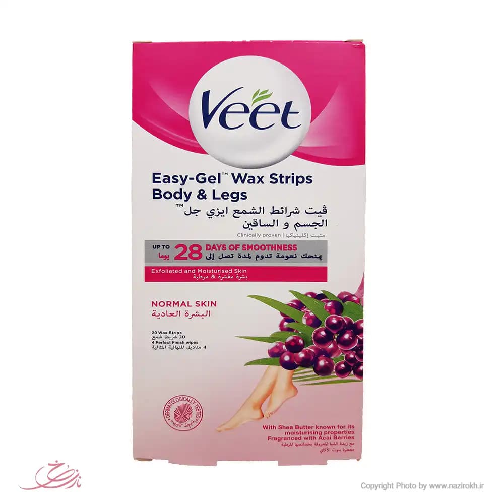 نوار موبر ویت veet مخصوص پوست نرمال 10 عددی