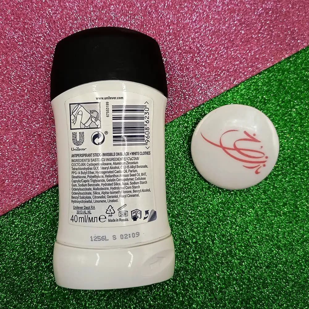 مام صابونی زنانه رکسونا Rexona مدل BLACK+WHITE حجم 40 میلی لیتر — تصویر ۳