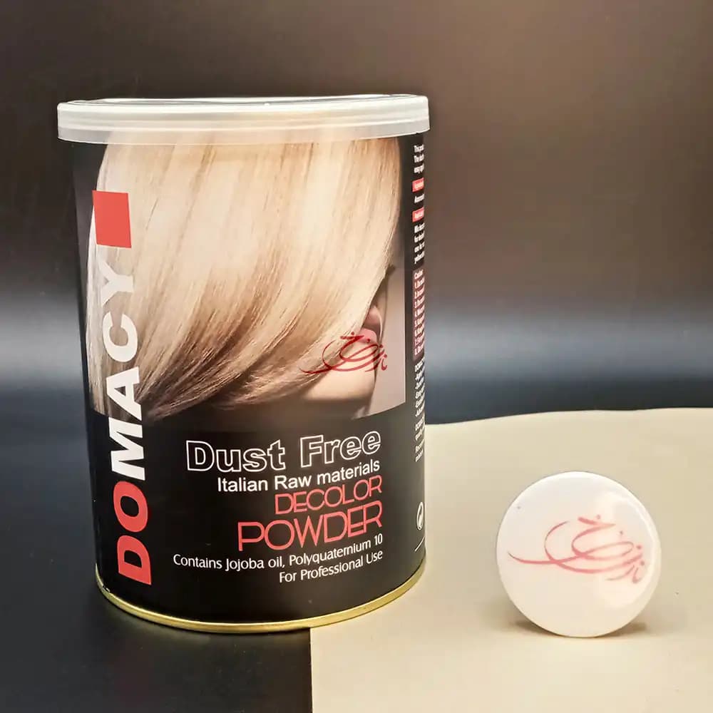 پودر دکلره دوماسی رنگ سفید مدل dust free وزن 400 گرم