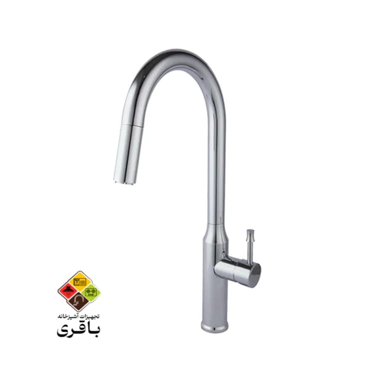 شیر ظرفشویی شاوری راسان مدل کارمن کروم — تصویر ۲