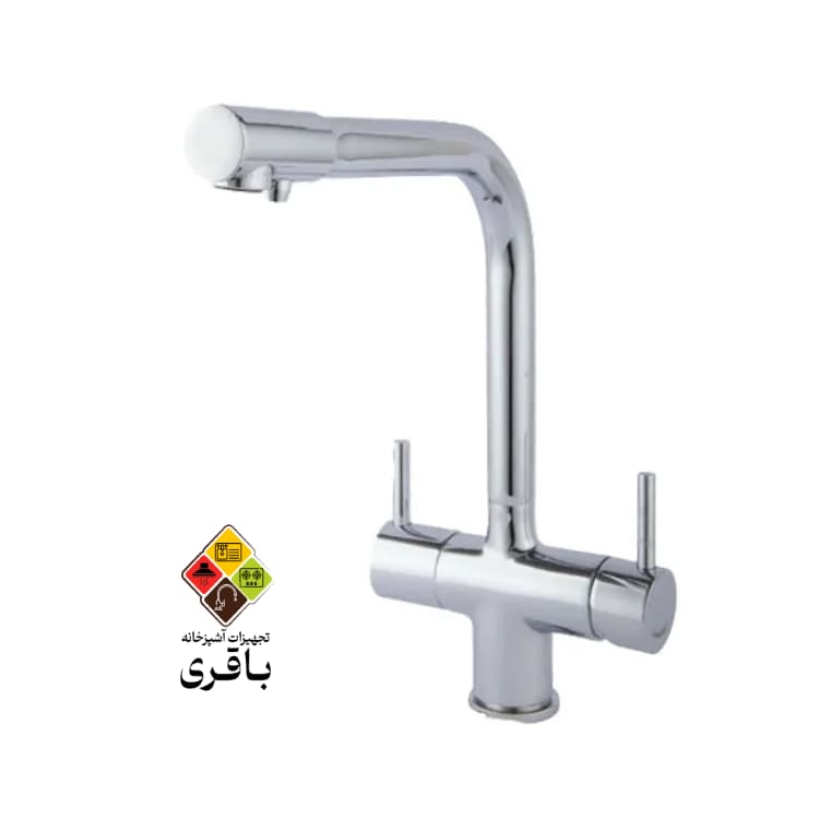 شیر ظرفشویی دومنظوره راسان مدل لیان کروم — تصویر ۲