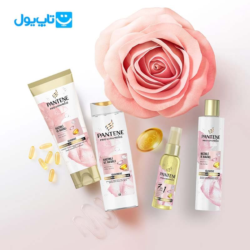 شامپو پنتن Pantene مدل Pro-V Miracles حجم دهنده حاوی بیوتین و عصاره گل رز حجم 400 میلیلیتر — تصویر ۸