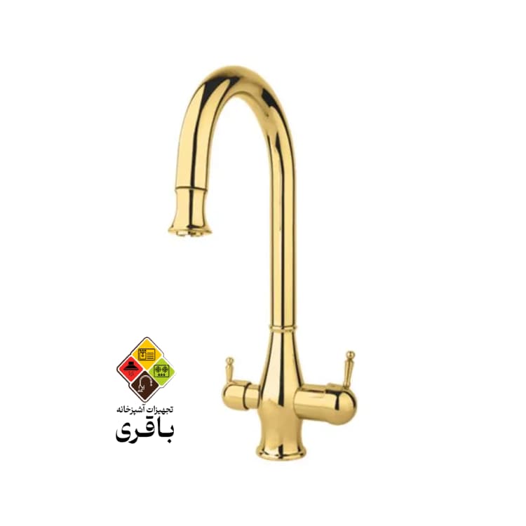 شیر ظرفشویی تصفیه دار راسان مدل رزا طلایی — تصویر ۲