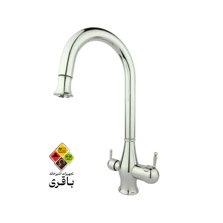 شیر ظرفشویی تصفیه دار راسان مدل رزا کروم — تصویر ۲