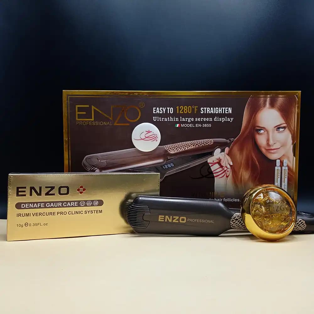 اتو مو انزو پروفیشینال ENZO PROFESSIONAL مخصوص کراتین مدل EN-3855 — تصویر ۲