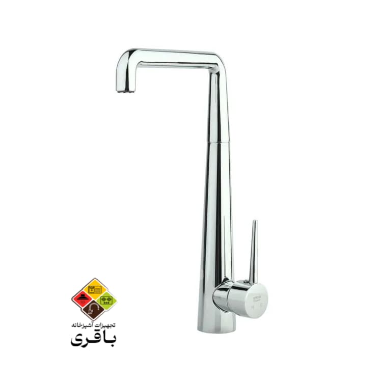 شیر آشپزخانه راسان مدل شرلین کروم — تصویر ۳