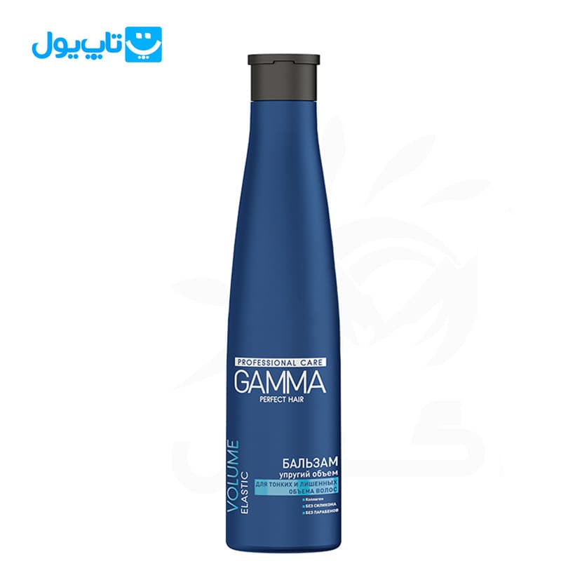 شامپو گاما Gamma مدل Volume Elastic حجم‌دهنده مناسب موهای نازک حجم 350 میلی‌لیتر — تصویر ۵