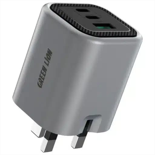 آداپتور شارژر 65 وات گرین لاین Green Lion Premium Series GaN Charger UK Plug PD 65W