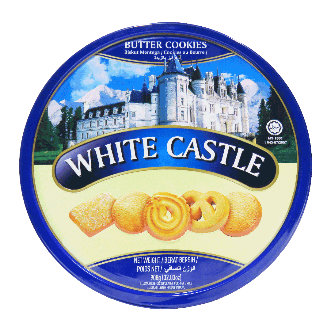 کوکی کره ای وایت کسل ۹۰۸ گرم | White Castle Butter Cookies 908g Tin — تصویر ۳
