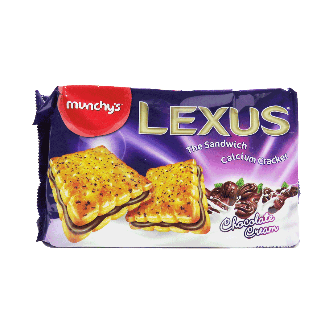 بیسکویت شکلاتی لکسوس با کرم شکلاتی ۲۲۵ گرم | Lexus Crackers Chocolate Cream 225g