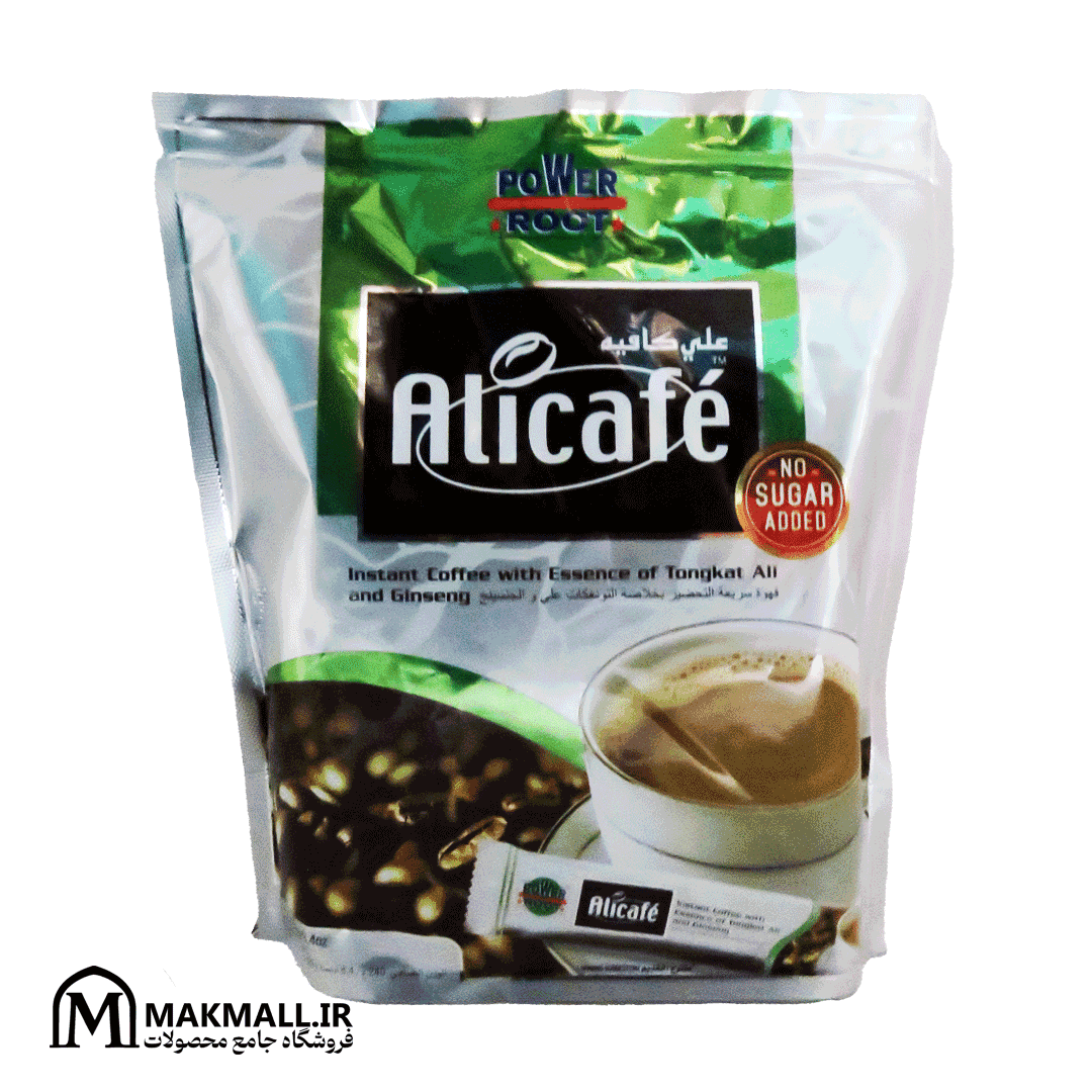 کافی میکس 4 در 1 بدون شکر علی کافی 20 عددی | Alicafé Sugar-Free Coffee Mix — تصویر ۲