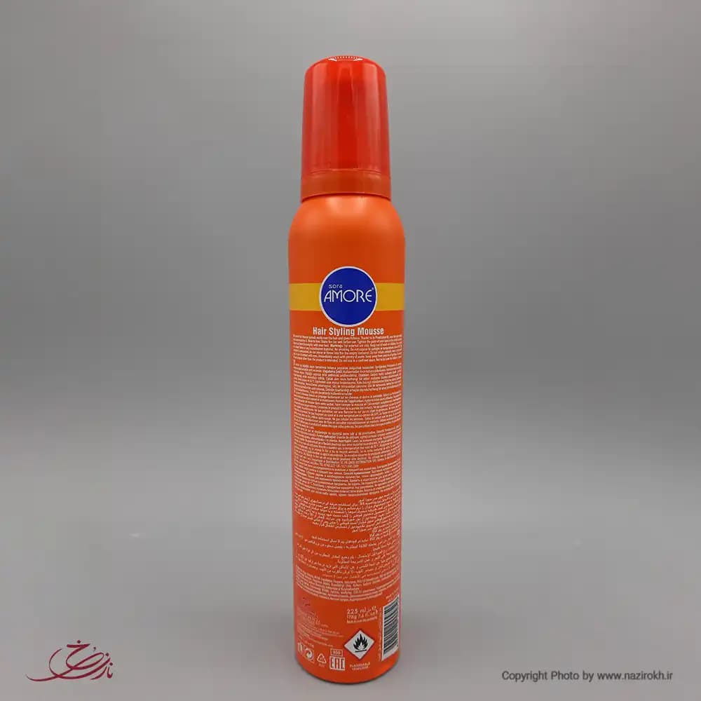 موس حالت دهنده مو آمور مدل Ultra نارنجی حجم 225 میلی لیتر — تصویر ۵