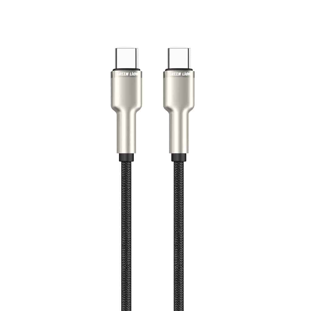 کابل تایپ سی به تایپ سی گرین لاین Green Lion USB-C to USB-C Braided Cable — تصویر ۲