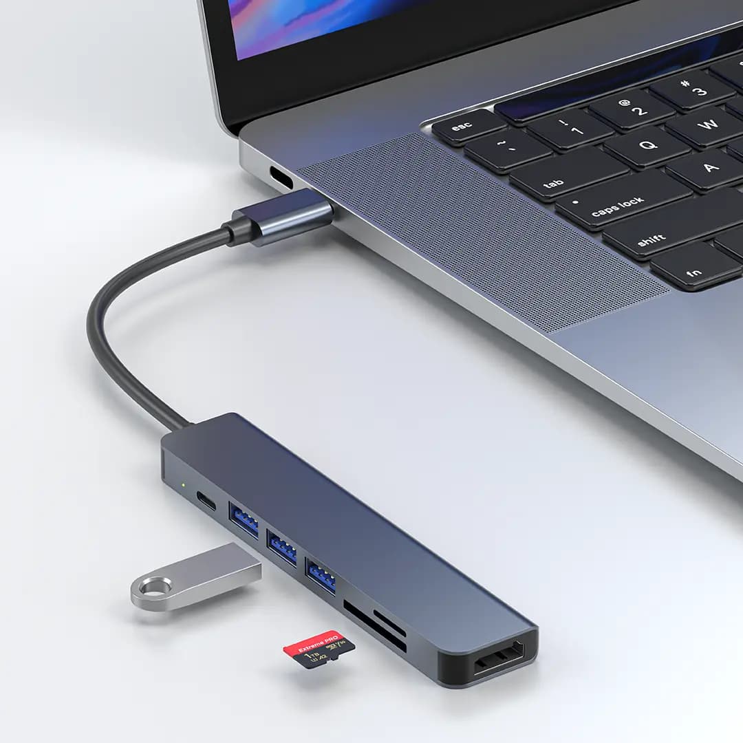 هاب 7 در 1 گرین لاین Green Lion 7-in-1 USB-C Hub — تصویر ۱۱