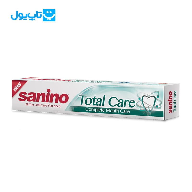 خمیر دندان سانینو sanino مدل Total Care مراقبت کامل حجم 100 میلی‌ لیتر — تصویر ۲
