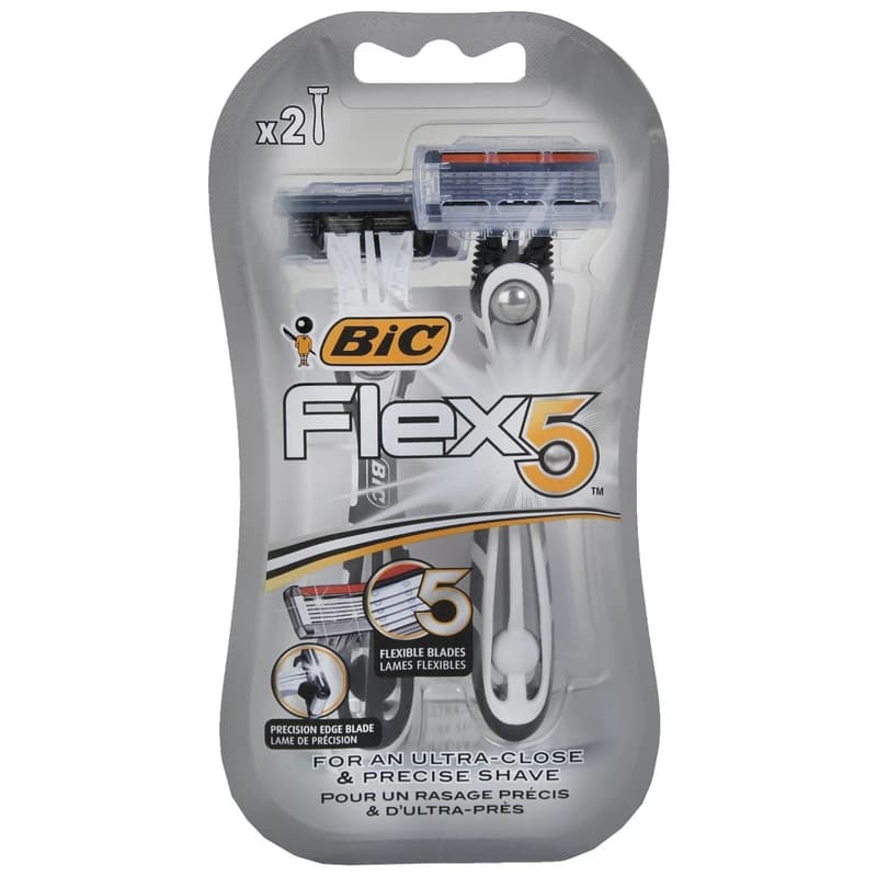 خود تراش بیک مدل Flex 5 بسته 2 عددی — تصویر ۸