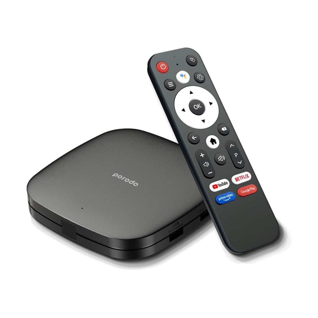 اندروید باکس پرودو Porodo Android TV Box 1080P 2GB RAM 8GB ROM Support 4K