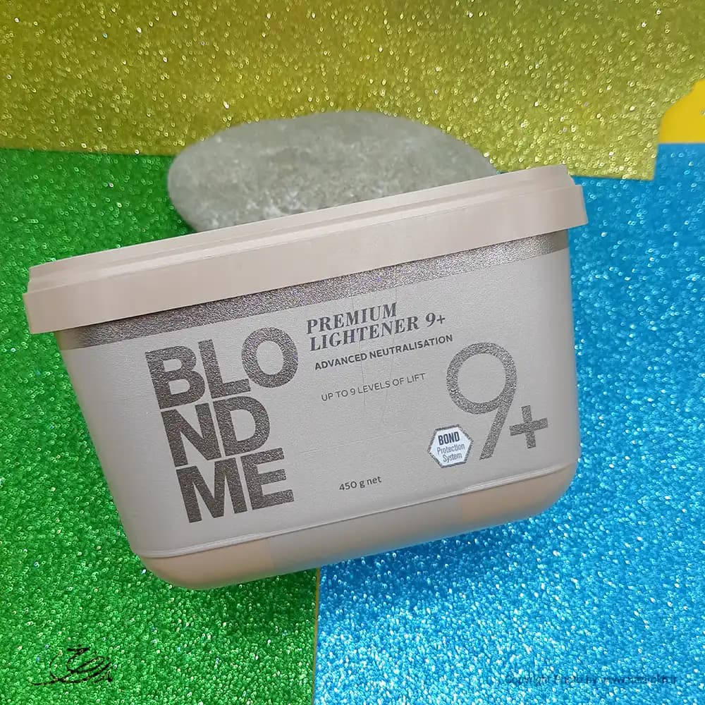 پودر دکلره بلوندمی آبی وزن 450 گرم +9 پایه BlondMe — تصویر ۲