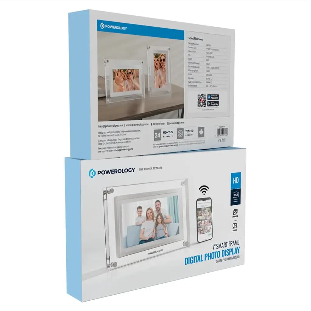قاب عکس دیجیتال پاورولوژی Powerology 7 Smart Frame Digital Photo Display — تصویر ۷