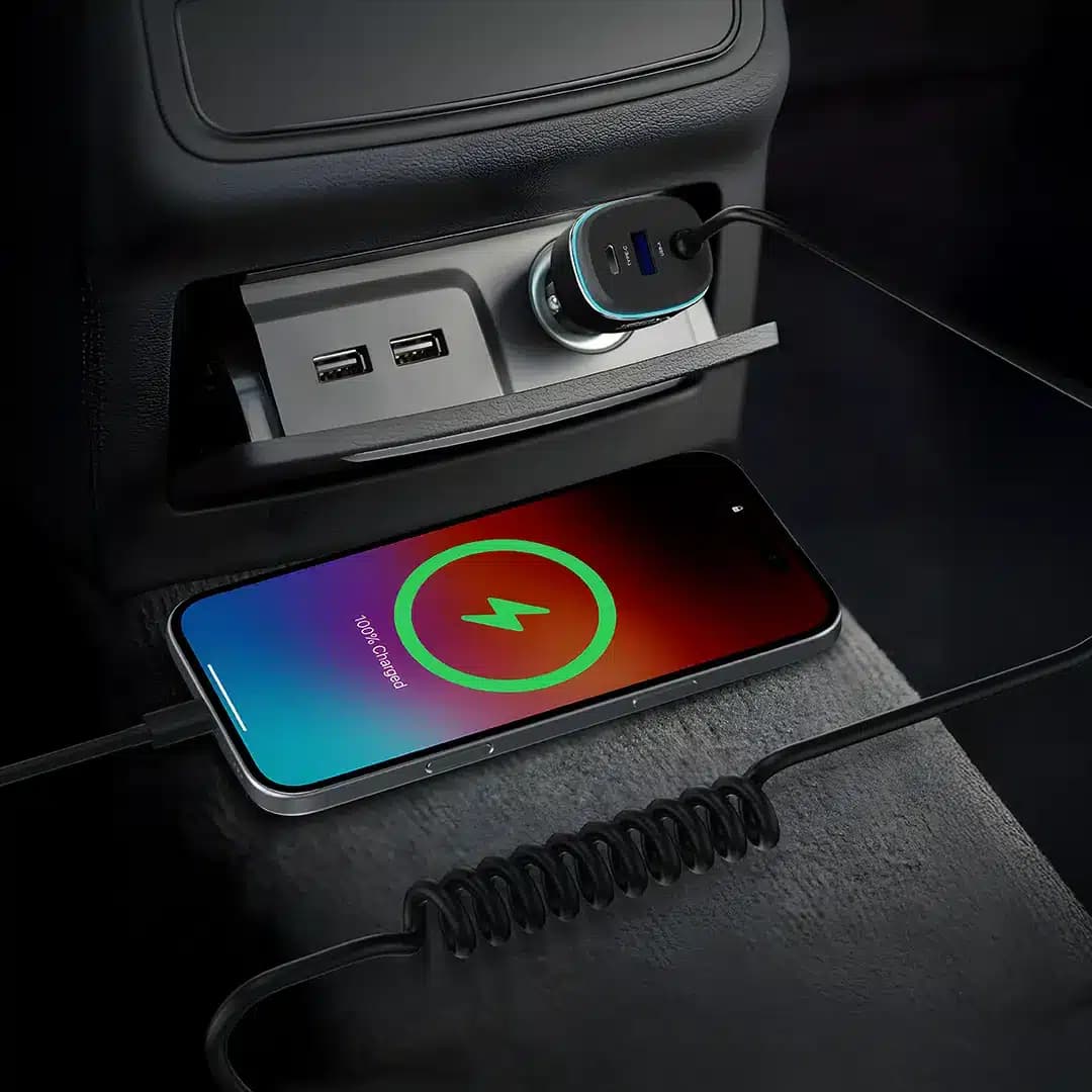 شارژر فندکی پاورولوژی Powerology 120W Fast Car Charger — تصویر ۹
