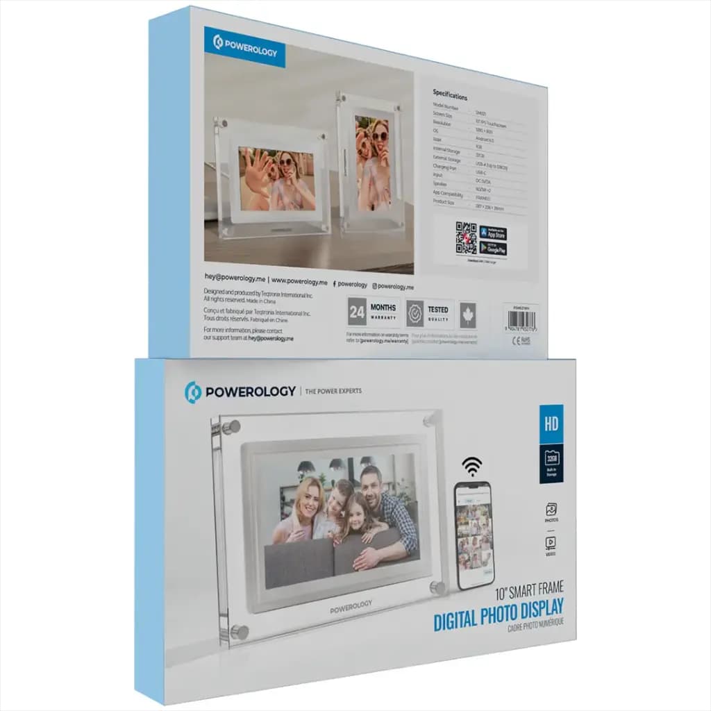 قاب عکس دیجیتال پاورولوژی Powerology 10 Smart Frame Digital Photo Display — تصویر ۳