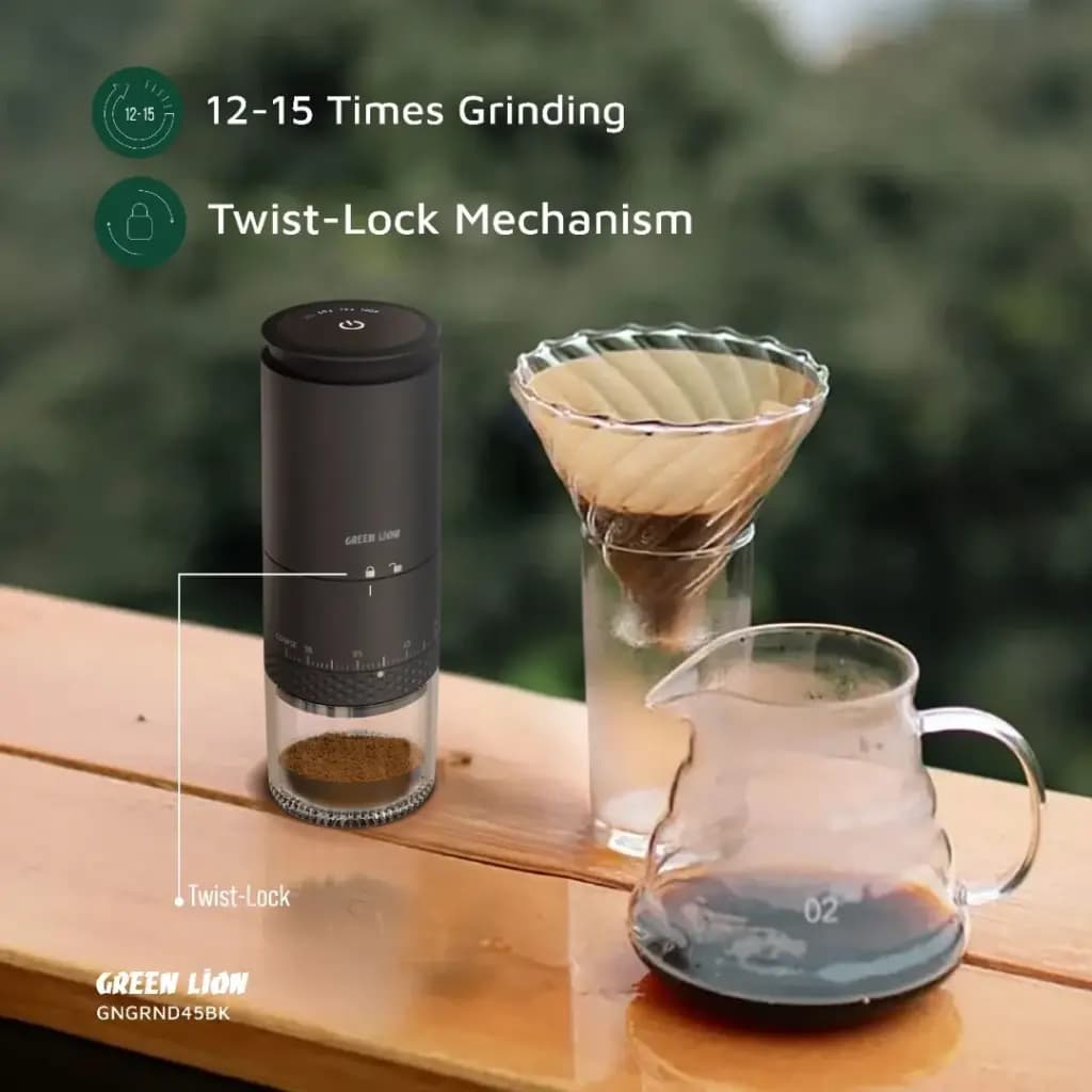 آسیاب قهوه شارژی گرین لاین Green Lion Grind Pro Coffee Grinder-Rechargeable — تصویر ۵