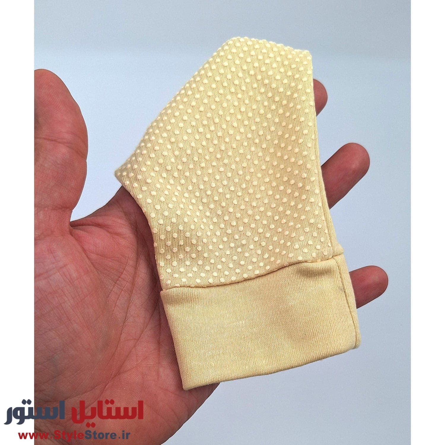 دستکش زنانه رانندگی سیلکا رنگ کرم — تصویر ۴