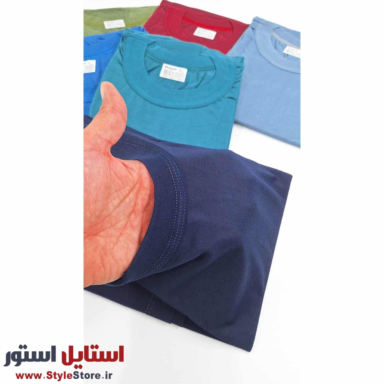 زیرپوش آستین دار مردانه حجت یقه کش 6 رنگ — تصویر ۱۲