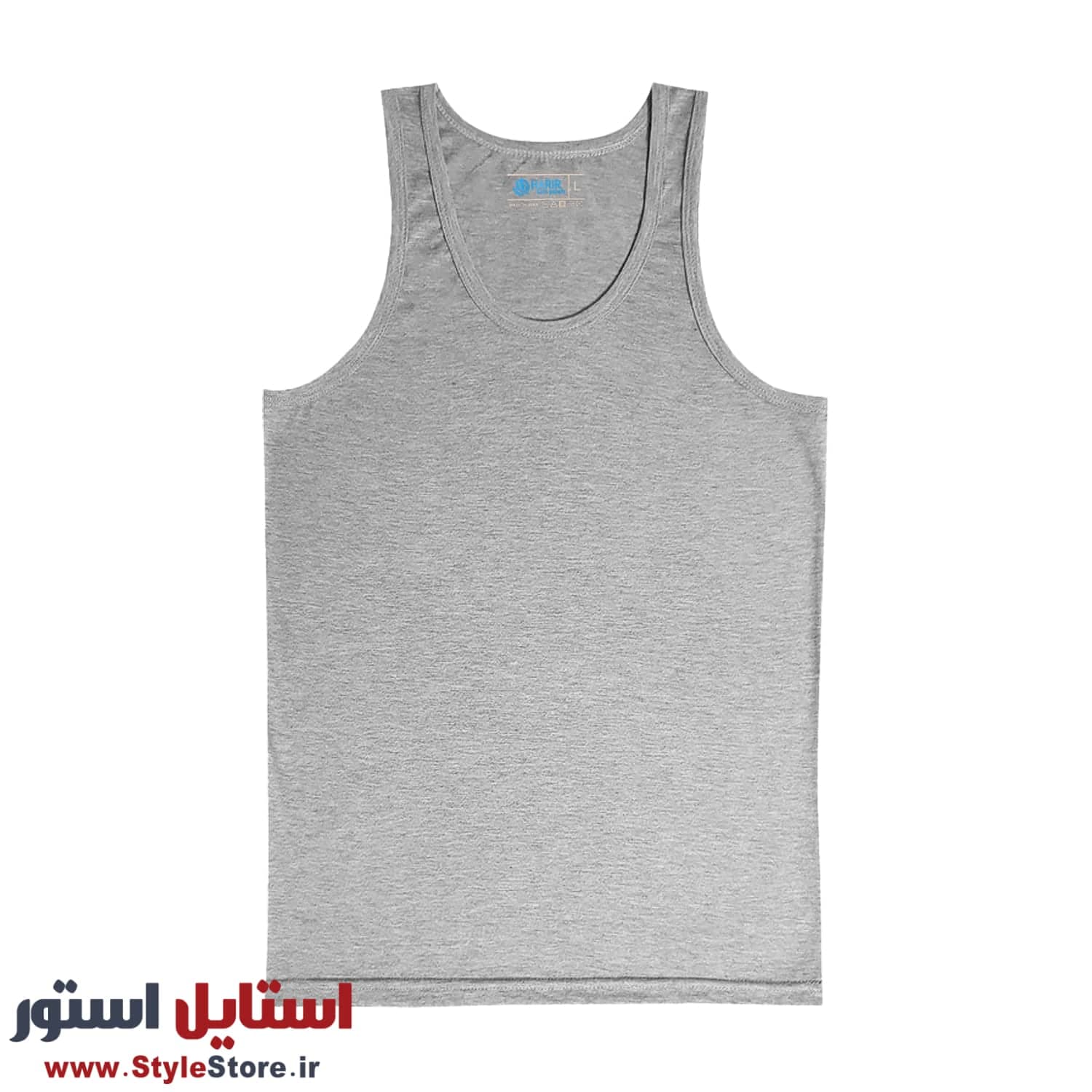 زیرپوش رکابی مردانه حریر تن پوش مدل ملانژ کد 1158 — تصویر ۴