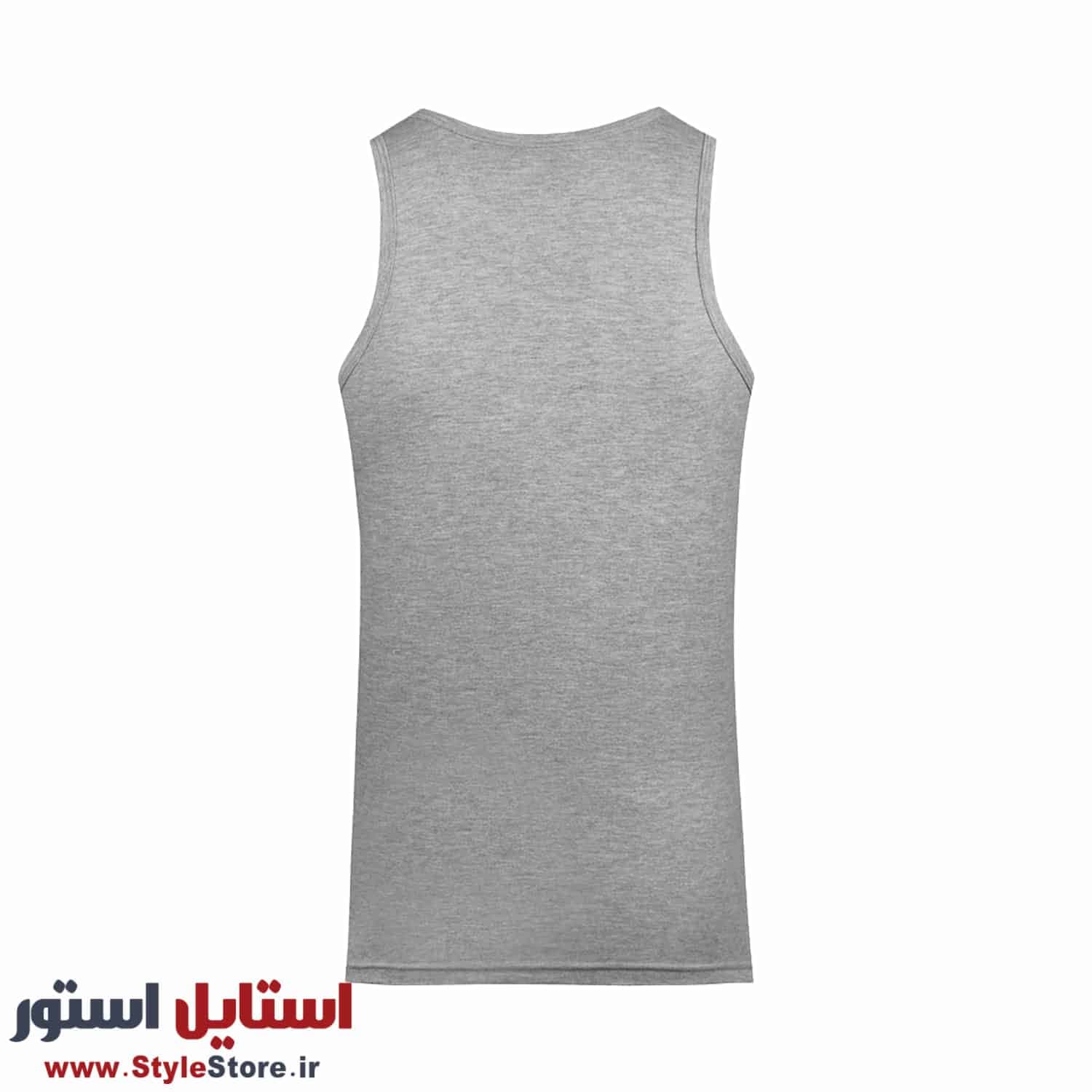زیرپوش رکابی مردانه حریر تن پوش مدل ملانژ کد 1158 — تصویر ۳