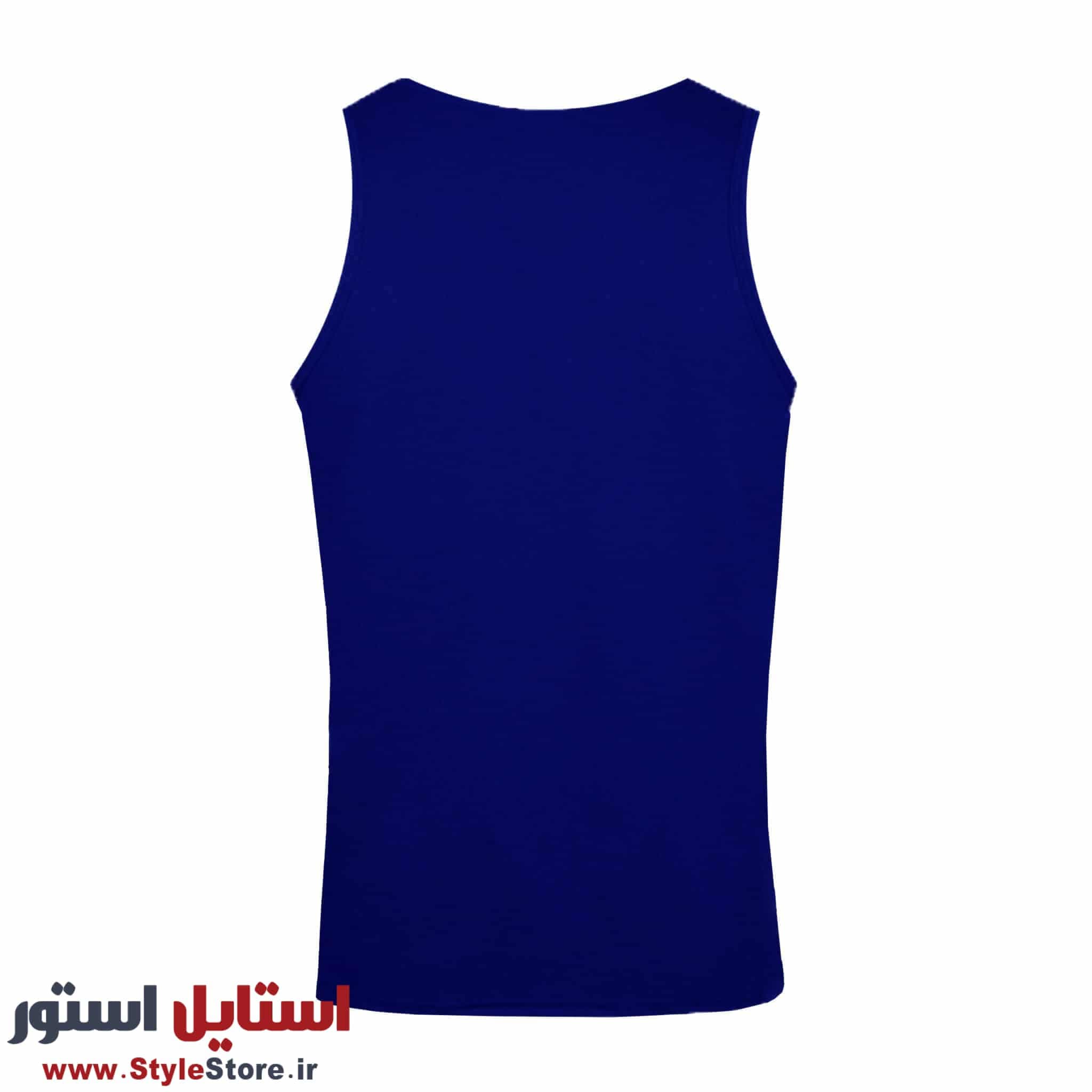 زیرپوش رکابی مردانه حریر تن پوش مدل پنبه رنگ آبی — تصویر ۱۰