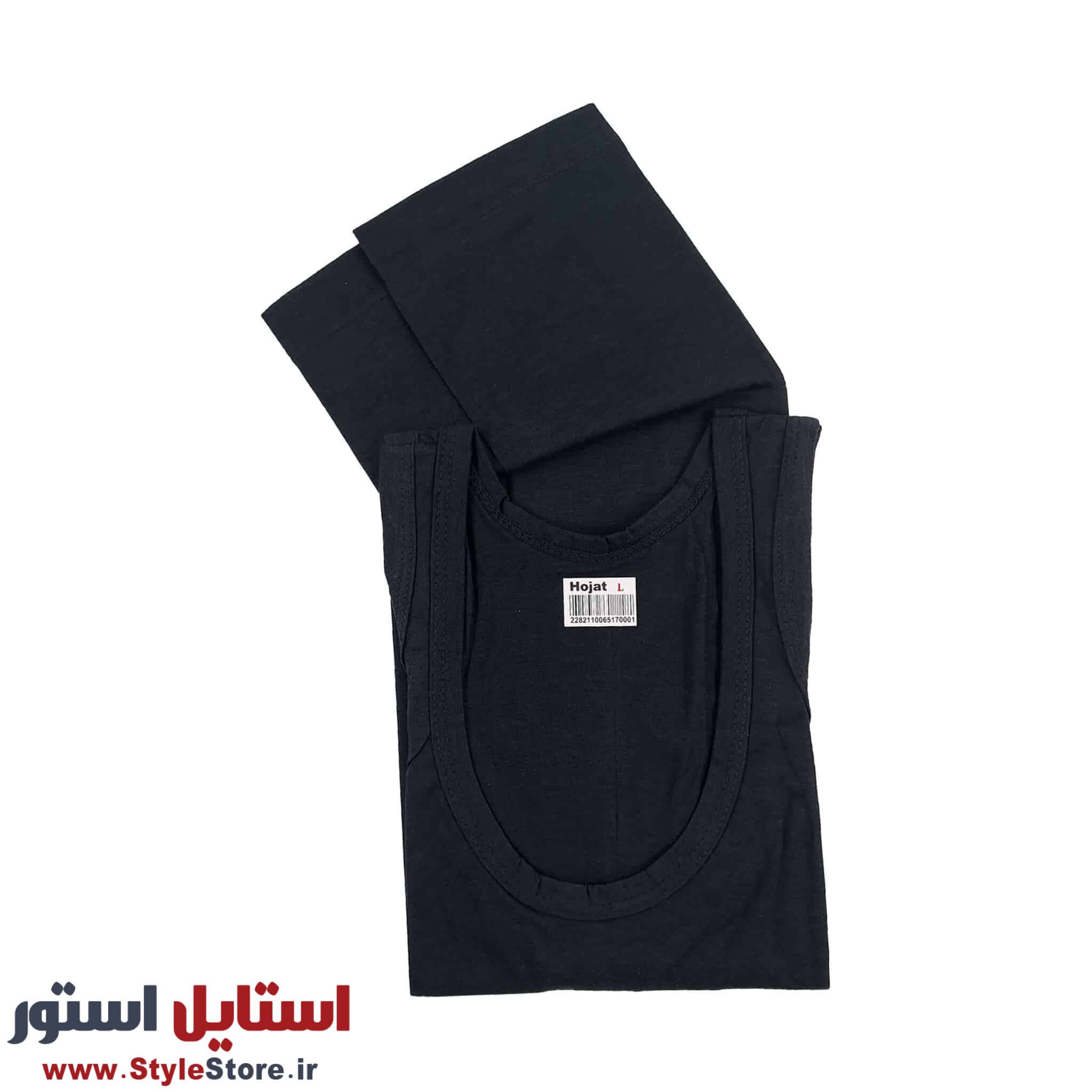 زیرپوش رکابی مردانه حجت مدل YERO رنگ مشکی — تصویر ۴