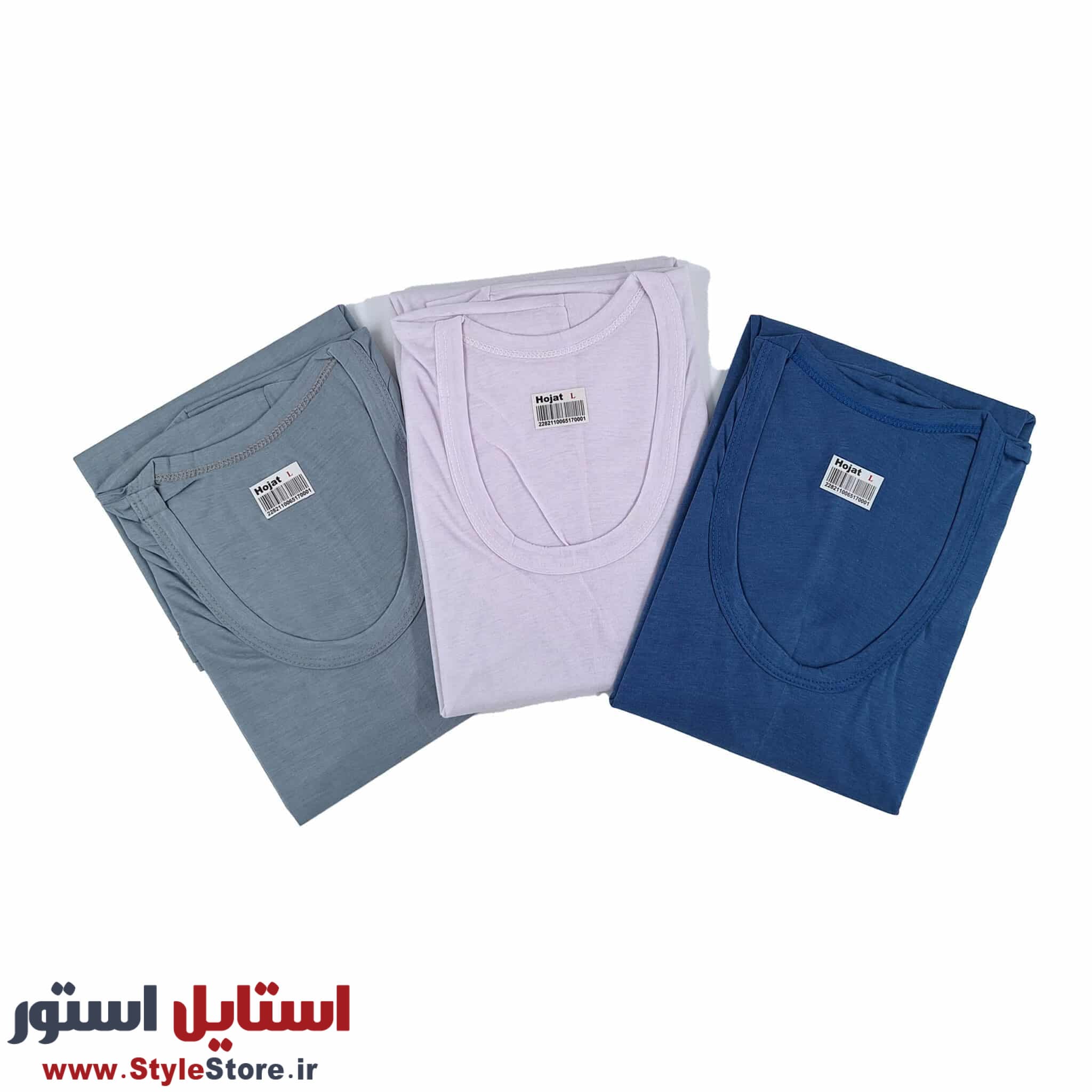 زیرپوش آستین دار مردانه حجت پک 3 رنگی — تصویر ۳