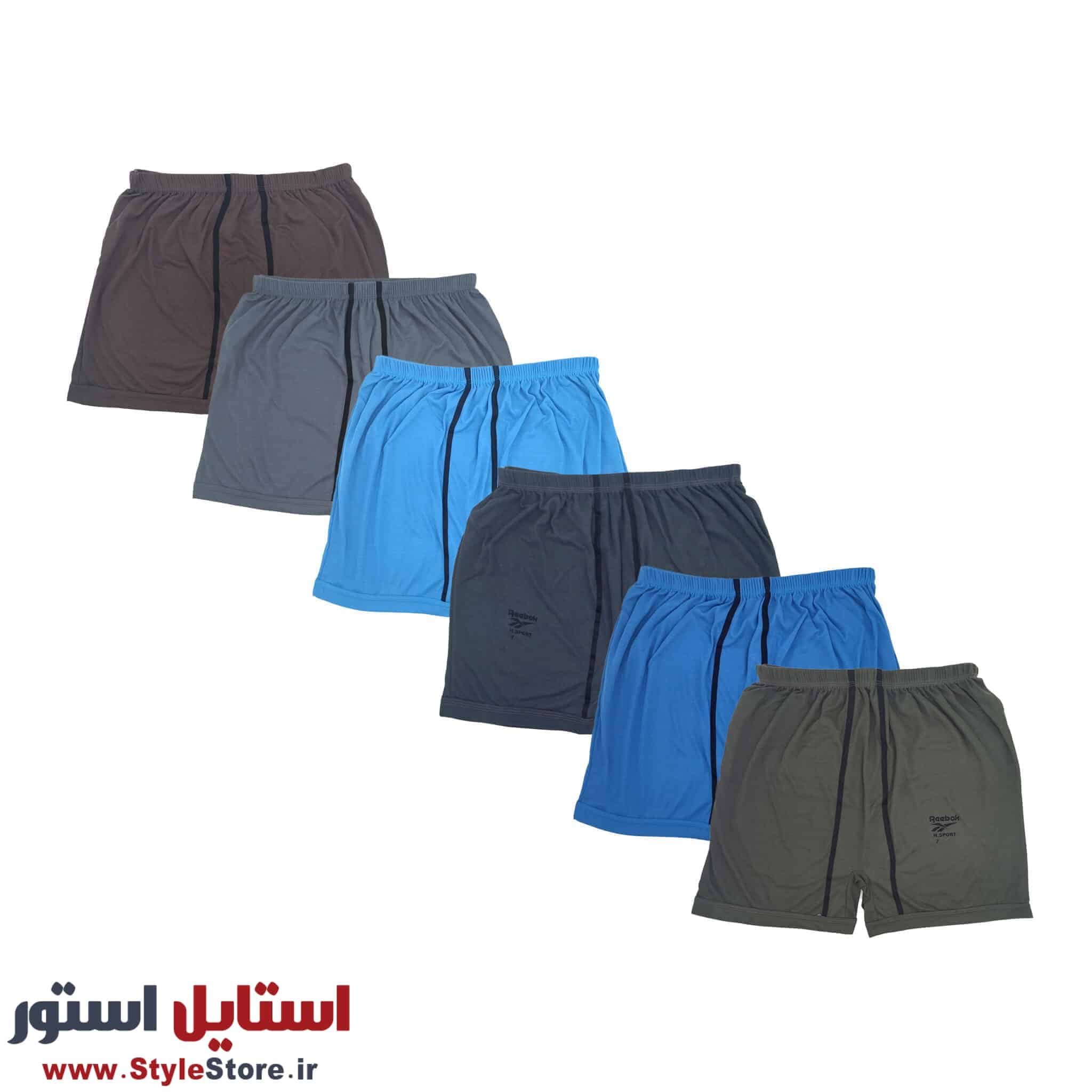 شورت مردانه پادار سایز بزرگ حجت مجموعه 6 عددی