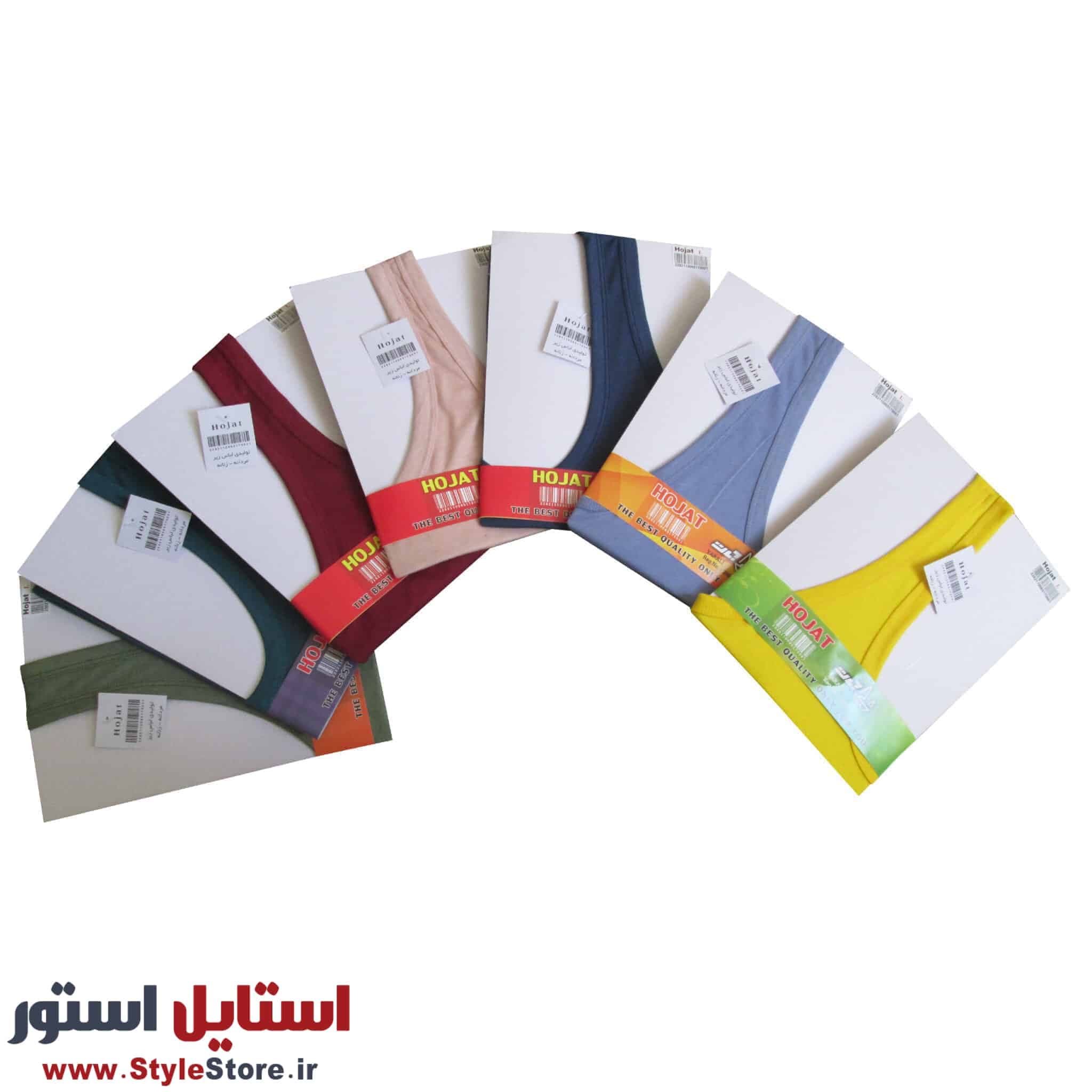 زیرپوش رکابی مردانه حجت کد Ves-20629 رنگ آبی تیره — تصویر ۸