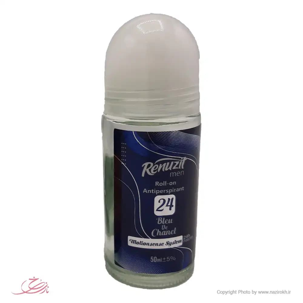 رول ضد تعریق مردانه رینوزیت مدل Bleu De Chanel شماره 24 حجم 50 میلی لیتر