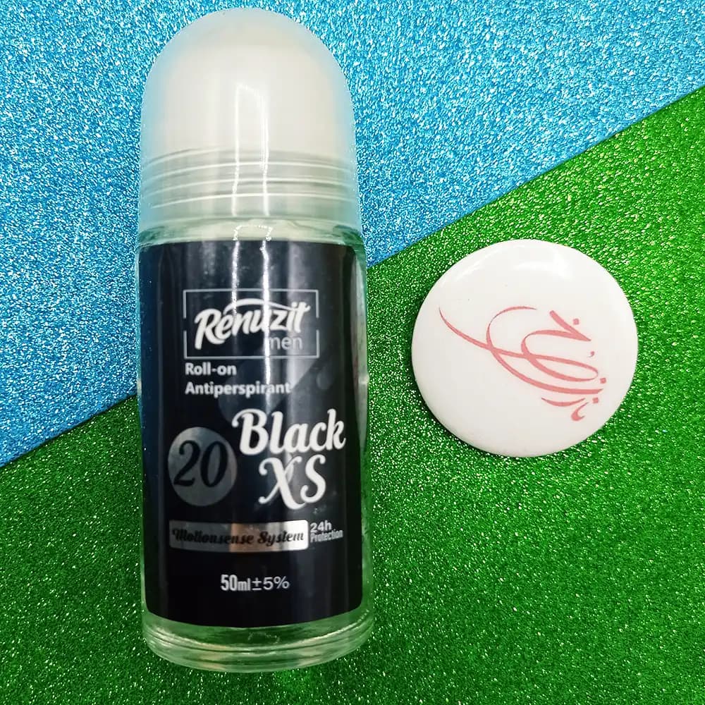 رول ضد تعریق مردانه رینوزیت مدل Black xs شماره 20 حجم 50 میلی لیتر