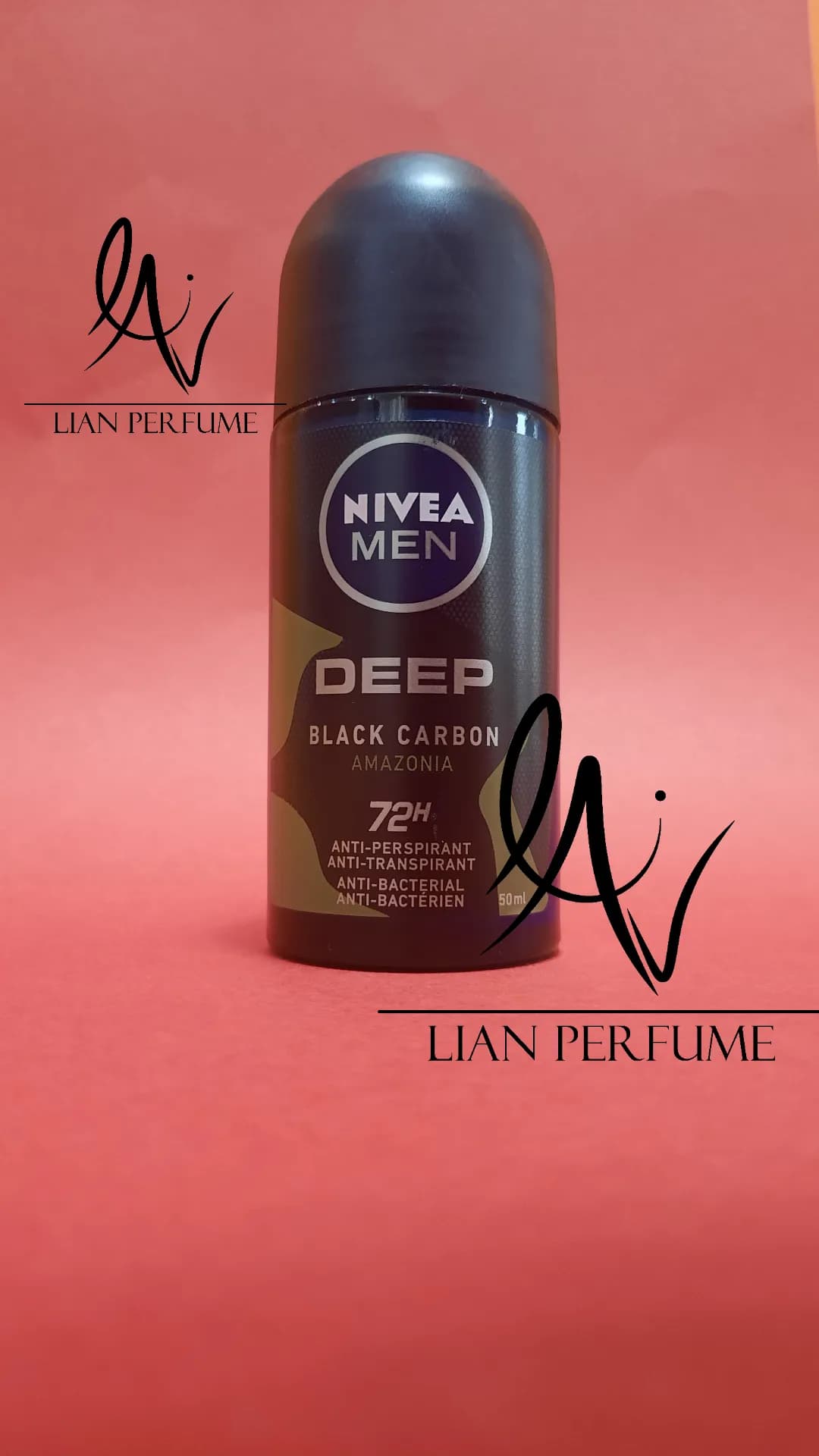 مام رول ضد تعریق مردانه بلک کربن آمازون ۷۲ ساعته ۵۰ میل men black carbon Amazonia 72h