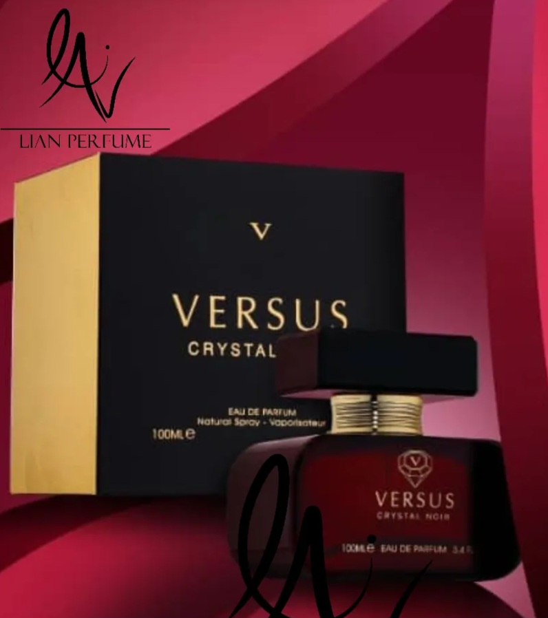 عطر ادکلن ورساچ کریستال نویر فراگرنس ورد ورسوس کریستال نویر versus crystal noir Fragrance world