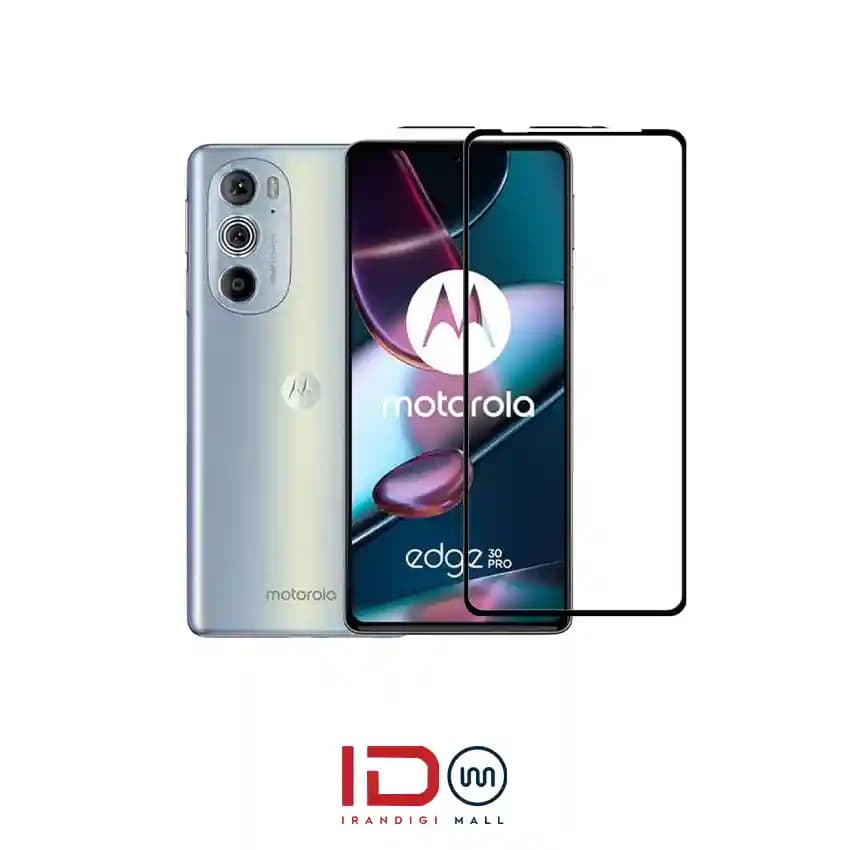 گلس شیشه ای فول گوشی موتورولا مدل Motorola EDGE 30 PRO برند رد لیبل