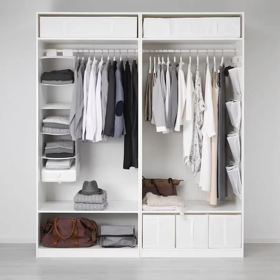 نظم دهنده آویز 6 طبقه ایکیا SKUBB سفید، 35x45x125 سانتیمتر — تصویر ۶