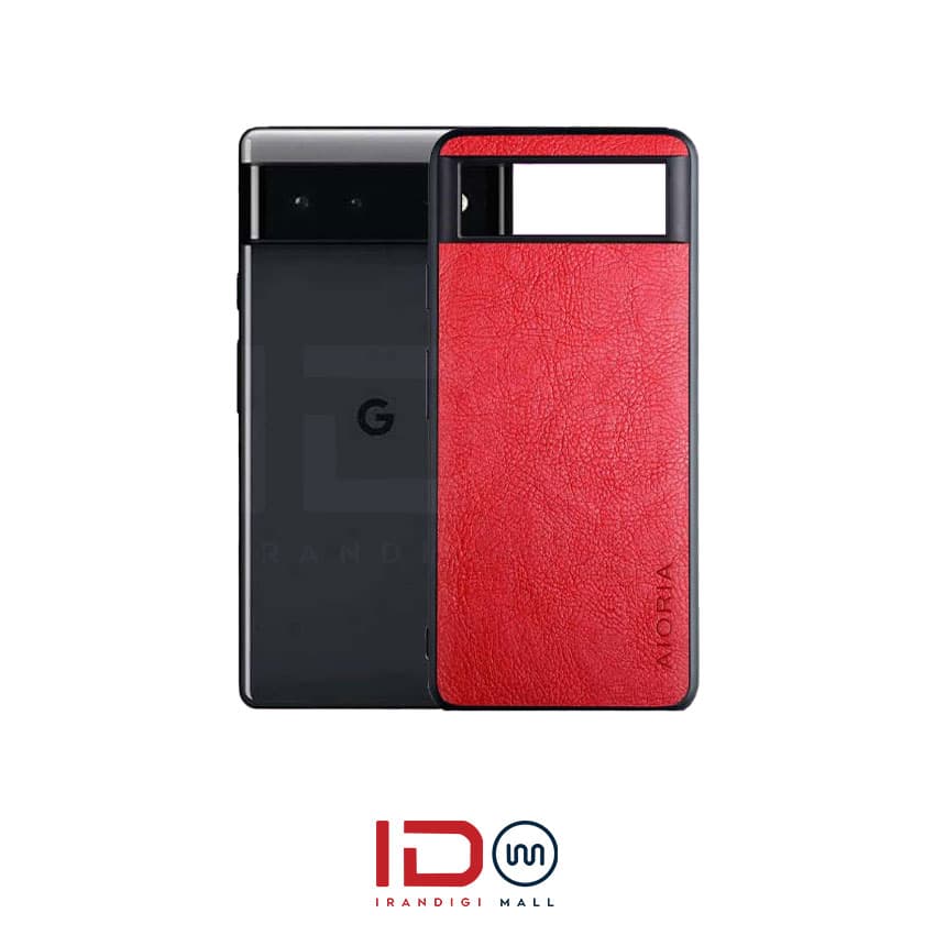 قاب طرح چرم گوشی گوگل مدل Google Pixel 6 برند AIORIA