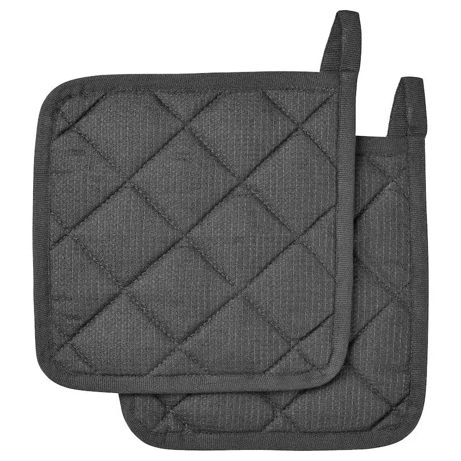 ست 2 تایی دستگیره قابلمه ایکیا RINNIG خاکستری، 21×21 سانتی‌متر