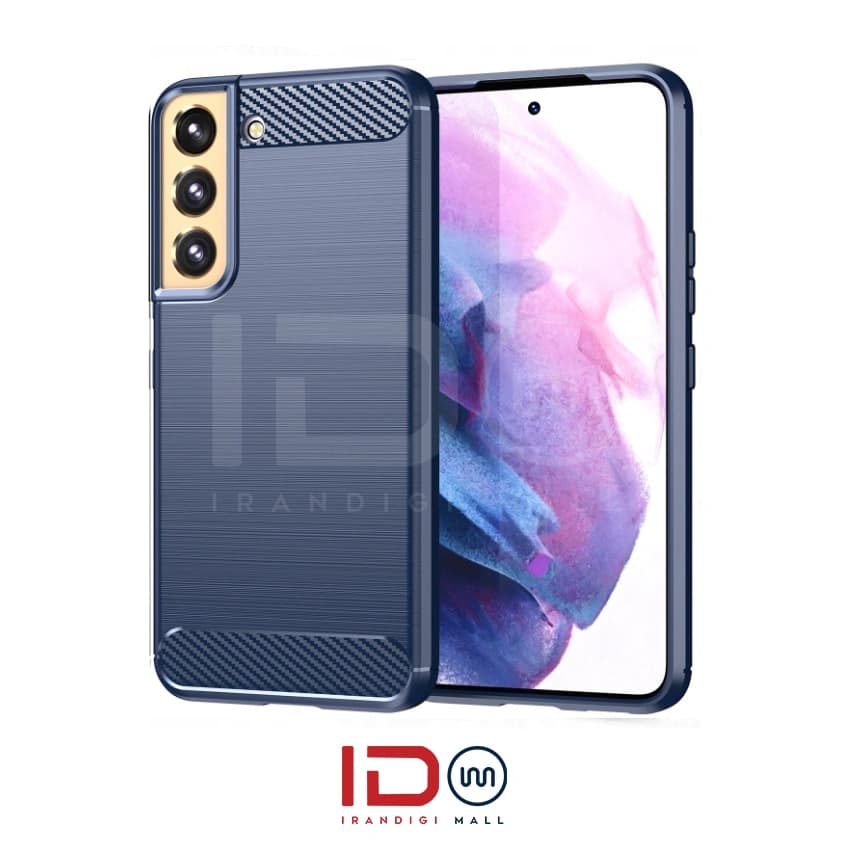 قاب فیبر کربن گوشی سامسونگ GALAXY S23 برند rugged armor رنگ سرمه ای